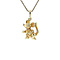 vintage Golden mouse pendant 14 kt