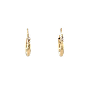 Gouden gladde oorringen mini 14 krt