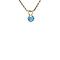 vintage Gold pendant with spinel 14 krt