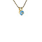 vintage Gold pendant with spinel 14 krt