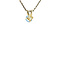 vintage Gold pendant with spinel 14 krt