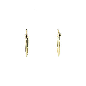 Gouden fantasie oorringen 14 krt
