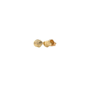 14 ct gold heart stud earrings