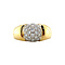 vintage Gouden vintage ring met diamant 18 krt