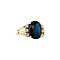 vintage Golden vintage ring with sapphire and diamond 14 ct