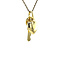 vintage Gold vintage heart with key pendant 14 kt