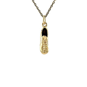 Gouden voetbalschoen hanger 14 krt