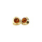 vintage Gold vintage stud earrings with citrine 14 kt