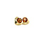 vintage Gold vintage stud earrings with citrine 14 kt