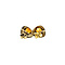 vintage Gold vintage stud earrings with citrine 14 kt