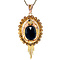 vintage Gold vintage pendant with garnet 14 kt