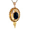 vintage Gold vintage pendant with garnet 14 kt
