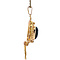 vintage Gouden vintage hanger met granaat 14 krt