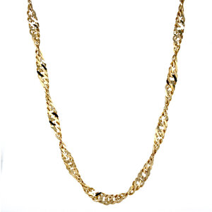 Gouden singapore collier 14 krt