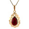 vintage Gold vintage pendant with garnet 14 kt