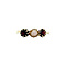 vintage Gold vintage ring with pearl and garnet 14 krt