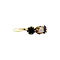 vintage Gold vintage ring with pearl and garnet 14 krt