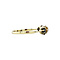 vintage Gold vintage ring with pearl and garnet 14 krt