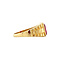 vintage Gold vintage ring with ruby 18 krt