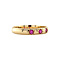 vintage Gouden vintage ring met robijn 14 krt