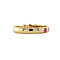 vintage Gouden vintage ring met robijn 14 krt