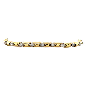 Gold bracelet with diamonds 18 krt