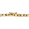 vintage Gold vintage bracelet with diamond 18 kt
