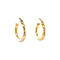 vintage Smooth hoop earrings 9 kt