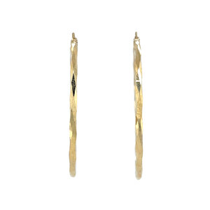 Fantasy hoop earrings 9 ct