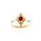 vintage Gold vintage ring with ruby and diamond 18 krt
