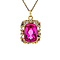 vintage Vintage gold pendant with sapphire 14 krt