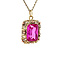 vintage Vintage gold pendant with sapphire 14 krt