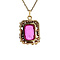 vintage Vintage gold pendant with sapphire 14 krt