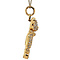 vintage Gouden vintage beer hanger met zirkonia en kleursteen 14 krt