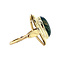 vintage Gold vintage ring with moss agate 14 krt