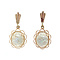 vintage Vintage drop earrings with opal 12 ct