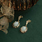 vintage Vintage drop earrings with opal 12 ct