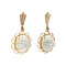 vintage Vintage drop earrings with opal 12 ct