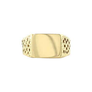 Gold signet ring 14 krt