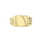 vintage Vintage gold signet ring 14 krt