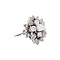 vintage White gold vintage princess ring with diamond 18 kt