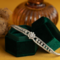 vintage Witgouden vintage armband met diamant 18 krt