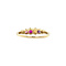 vintage Gouden vintage ring met robijn, saffier, spinel, kleursteen en diamant 14 krt