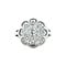 vintage Witgouden vintage entourage ring met diamant 14 krt