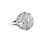 vintage Witgouden vintage entourage ring met diamant 14 krt