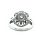 vintage Witgouden vintage entourage ring met diamant 14 krt