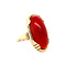 vintage Gold vintage ring with carnelian 14 krt