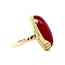 vintage Golden vintage ring with carnelian 14 kt