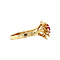 vintage Gouden vintage ring met robijn 14 krt
