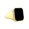 vintage Gold vintage signet ring with onyx 14 kt